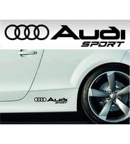 2 Adet Audi Yan Kapı Modifiye Sticker Oto Yapıştırma