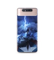 Kaptan Amerika Tasarım Süper Şeffaf Silikon Telefon Kılıfı Samsung A80