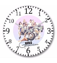 Girls  Generation Duvar Saati Bombeli Gercek Cam