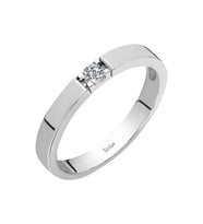 Sirius F Renk 0,08 Karat Pırlanta Tektaş Yüzük 0702R0020