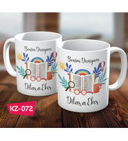 Kişiye Özel İsimli Kitap Hediye Kupa Bardak