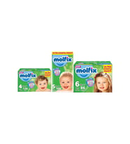 Molfix Bebek Bezi Ultra Avantaj Paket Beden:4 5 6 Çeşitleri - NO:4 136 ADET