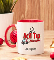 Acil Tıp Teknisyenine Hediye Renkli Kupa Bardak