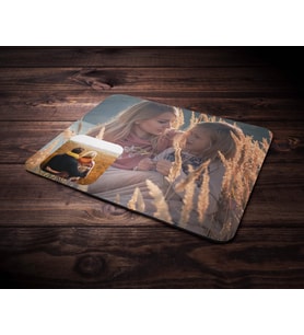 Kişiye Özel İki Fotoğraf Temalı Mouse Pad (Renksiz)