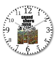 Gta Grand Theft Auto Favela Duvar Saati Bombeli Gercek Cam