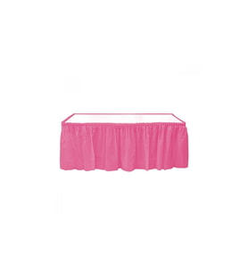 Pembe Plastik Masa Eteği 75x426 cm