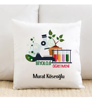 Biyoloji Öğretmeni Özel İsimli Yastık
