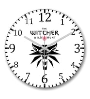 Geralt Witcher 3 Wild Hunt Duvar Saati Bombeli Gercek Cam
