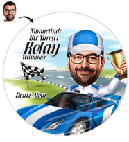 BK Gift Kişiye Özel Bay Rallici Karikatür Baskılı Yaş Pasta İçin Yenilebilir Şekerli Kağıt  1(Sadece Kağıt)