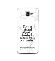 Samsung A3 (2016) Beyaz Mermer Söz Tasarımlı Telefon Kılıfı