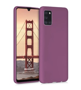 Microsonic Matte Silicone Samsung Galaxy A31 Kılıf Mor