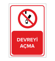 MIGNATIS - Devreyi Açma Levhası - Sac Malzeme 25x35cm