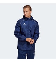 Adidas Core18 Rn Jkt Erkek Yağmurluk CV3694 (Mavi-Siyah)