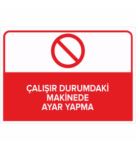 MIGNATIS - Çalışır Durumdaki Makinede Ayar Yapma Levhası - Sac Malzeme 50x70cm