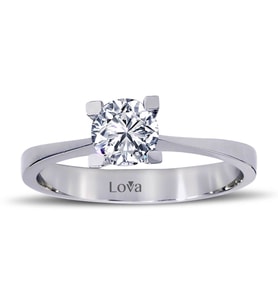 Lova E Renk 0,60 Karat Pırlanta Tektaş Yüzük - 1050134
