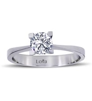 Lova E Renk 0,60 Karat Pırlanta Tektaş Yüzük - 1050134