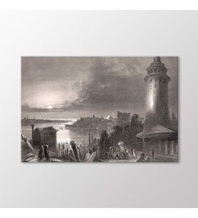 Arty Tablo Galata Kulesi Tablo (Karışık)