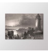 Arty Tablo Galata Kulesi Tablo (Karışık)