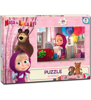 MB7541 MASHA KOCA AYI 70 PARÇA KUTU PUZZLE