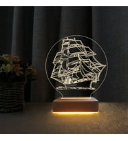 3d Doğum Günü Hediyesi Gemi Tasarım Gece Lambası