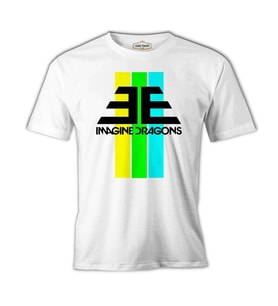 Imagine Dragons - EE Beyaz Erkek Tshirt