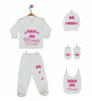 Pia Baby Gl 1906-05 İsme Özel Beşli Zıbın Set