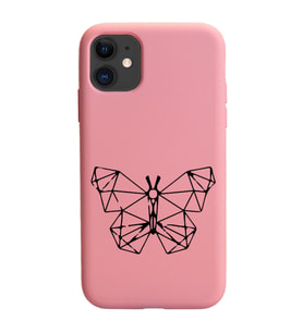 Iphone 11 Çizgi Tasarımlı Pudra Lansman Telefon Kılıfı