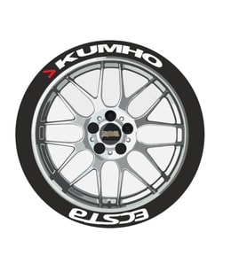 LASTİK YAZISI SOLMAZ 4 adet KUMHO 4 adet ECSTA ORIJINAL 1.SINIF KALİTE STIKER