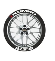 LASTİK YAZISI SOLMAZ 4 adet KUMHO 4 adet ECSTA ORIJINAL 1.SINIF KALİTE STIKER