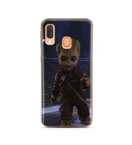 Baby Groot Tasarım Süper Şeffaf Silikon Telefon Kılıfı Samsung A40