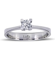 Lova H Renk 0,25 Karat Pırlanta Tektaş Yüzük - 1050051