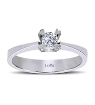 Lova F Renk 0,22 Karat Pırlanta Tektaş Yüzük - 1030082