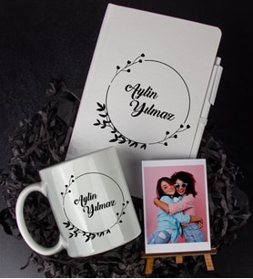 Kişiye Özel Defter Kalem Kupa Ve Fotoğraflık Seti 85979