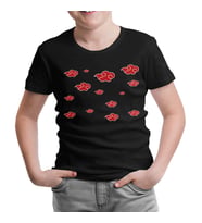 Naruto - Akatsuki Siyah Çocuk Tshirt