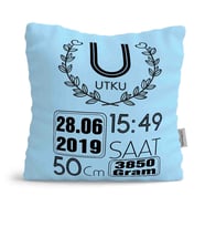 BK Gift Kişiye Özel Çocuklar Mavi Yastık 59851
