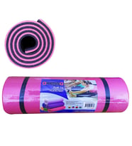 Avessa 16 mm Çift Taraflı Pilates Minderi Pembe-Siyah
