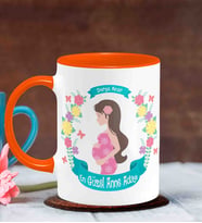 BK Gift Kişiye Özel Anneler Günü Temalı Turuncu Kupa Bardak T7