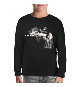 Counter Strike 2 Siyah Çocuk Sweatshirt