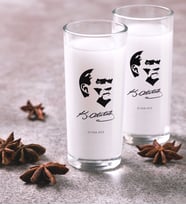 BK Gift Kişiye Özel Renkli Baskılı Atatürk Temalı İkili Rakı Bardağı Seti-24 (Beyaz)