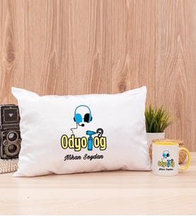 Odyolog Dikdörtgen Yastık ve Sarı Kupa Bardak