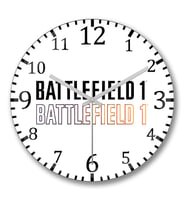 Battlefield 1 Duvar Saati Bombeli Gercek Cam