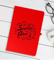 BK Gift Kişiye Özel İsimli Kırmızı Defter - 7