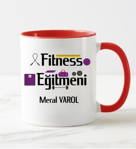 Fitness Eğitmenine Kupa Bardağı Kırmızı