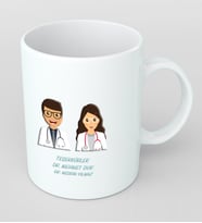 Doktorlar için Bay/Bayan Kupa Bardak Kişiye Özel Hediye AND4