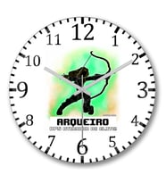 Arqueiro Rpg Duvar Saati Bombeli Gercek Cam