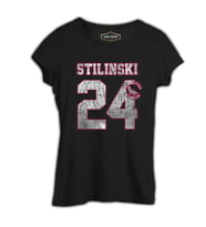 Teen Wolf - Stilinski 24 Siyah Kadın Tshirt