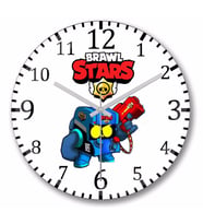 Brawl  Stars 8  Bıt  Duvar Saati Bombeli Gercek Cam