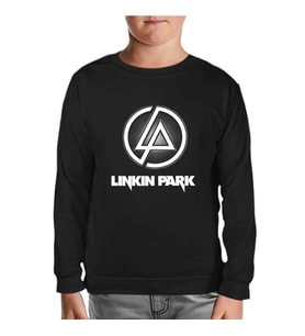 Linkin Park - Logo 3 Siyah Çocuk Sweatshirt