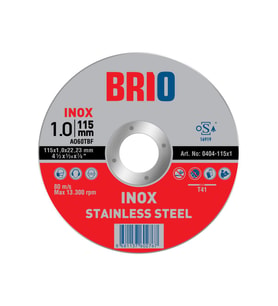 Brio Kesme Taşı Kesme Diski 115X1E Inox 5'li