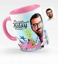 BK Gift Kişiye Özel Bay Kimya Mühendisi Karikatürlü Pembe Kupa Bardak  1